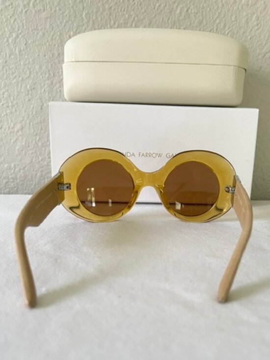 Linda Farrow x The Row 48/4 Womens Sunglasses Ocher main image 8